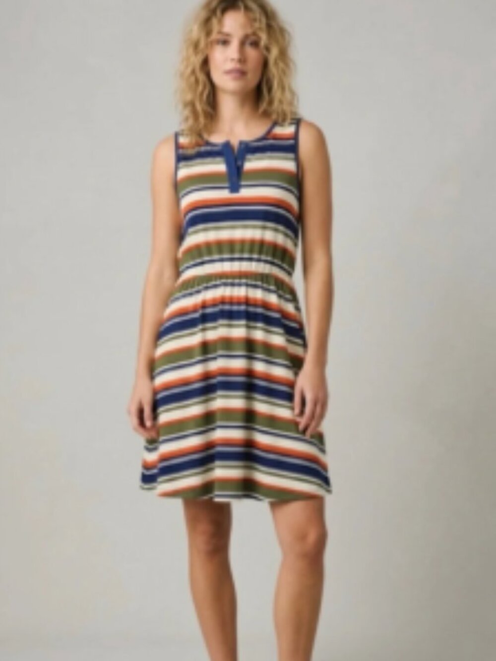 Sleeveless Striped Dress